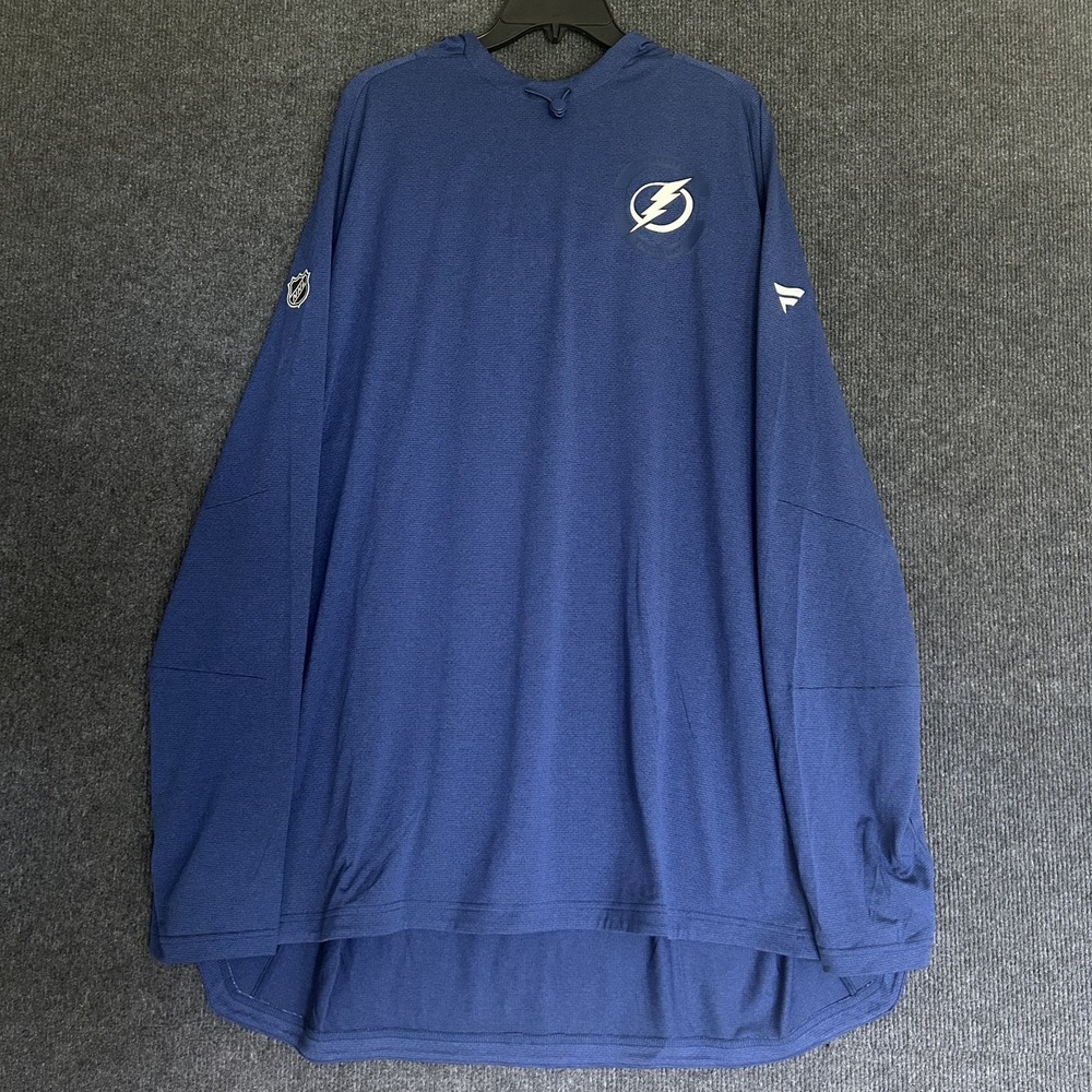 Tampa Bay Lightning Authentic Pro Fanatics Pullover Hoodie Men's 4XL NHL Hockey